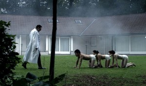 Still from the original Human Centipede film (Used under the Creative Commons Attribution-Share Alike 3.0 Unported license. Source: http://tinyurl.com/cex6s6d)